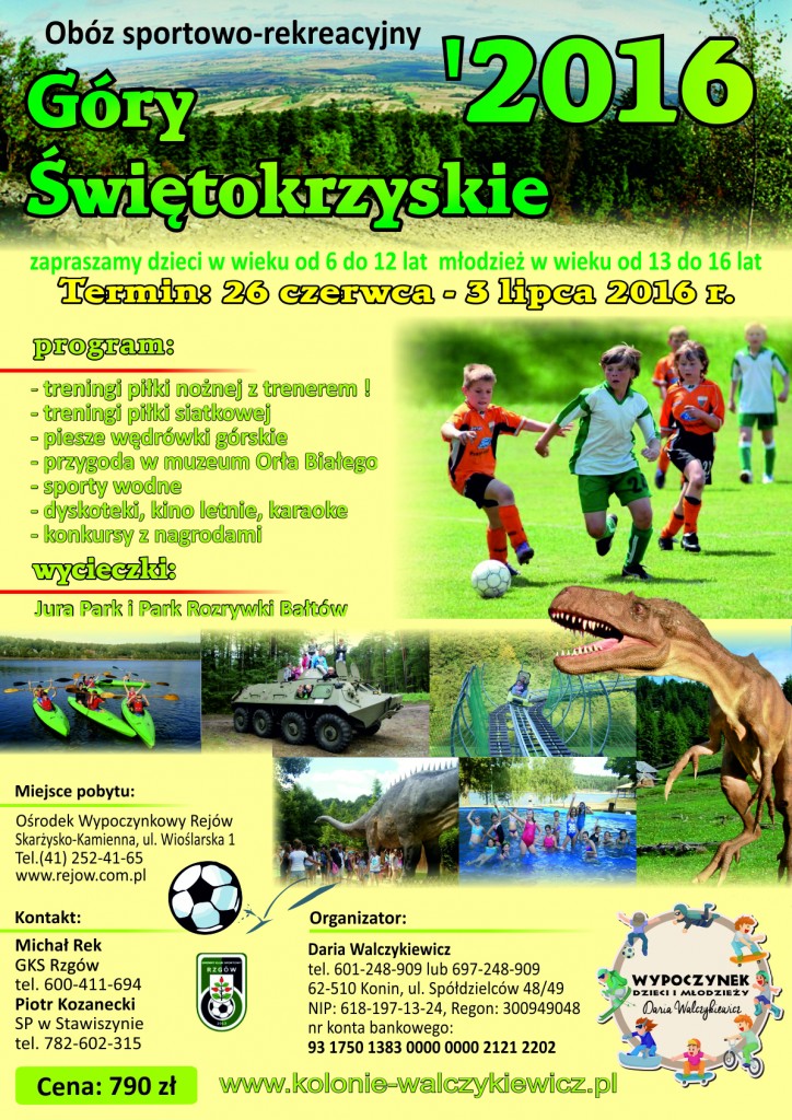 Walczykiewicz Daria - Góry Świętokrzyskie 2016 plakat