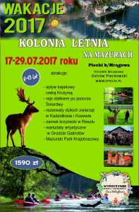 Kolonia letnia_Mazury 17-29.07.2017r