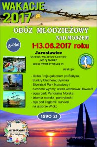 Obóz młodzieżowy_Jarosławiec 1-13.08.2017r.